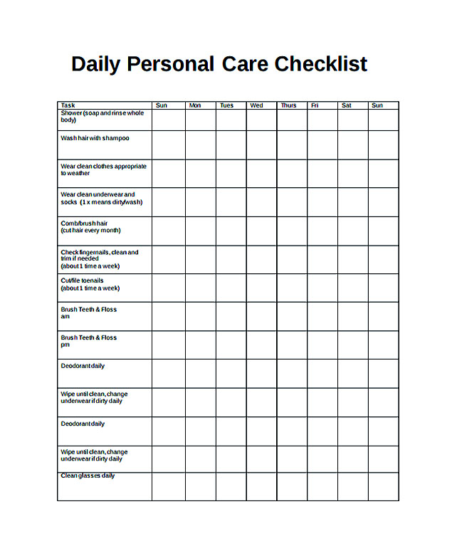 Free Daily Checklist Template and Its Purposes