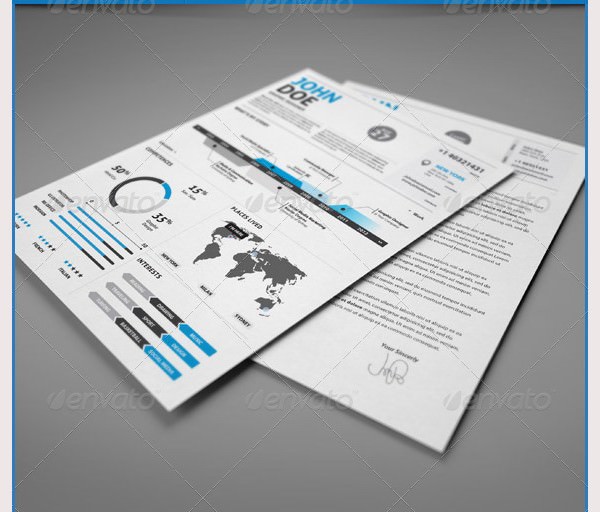 Clean Infographic Resume Vol 2