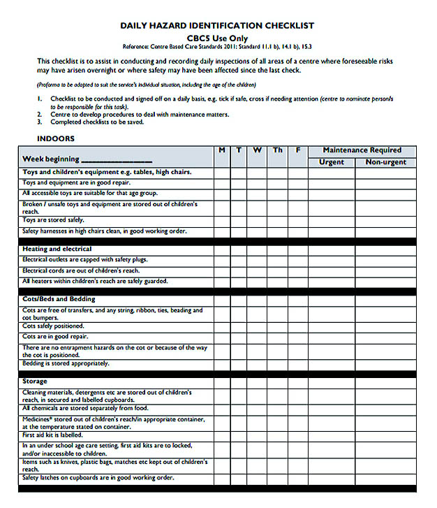 tree work safety checklist