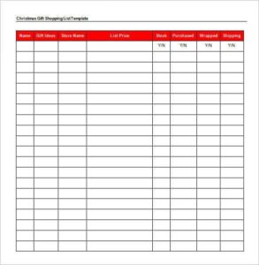 24+ Christmas Wish List Template to Fill Out by Everyone