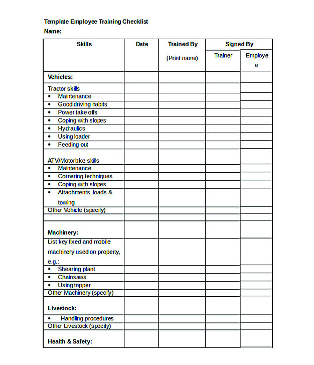 Checklist Template Easy And Helpful Tools For You