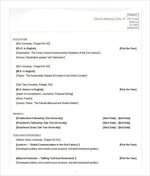 Microsoft Word 2019 Resume Template