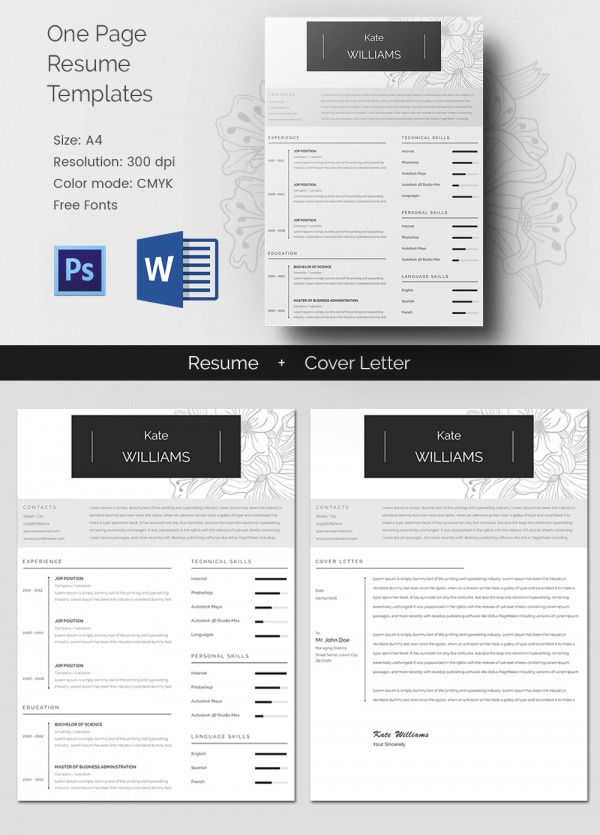 free resume template download for mac