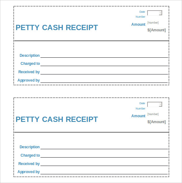 Petty Cash Receipt Template Free Word Editable
