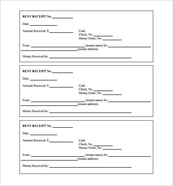 receipt template word doc