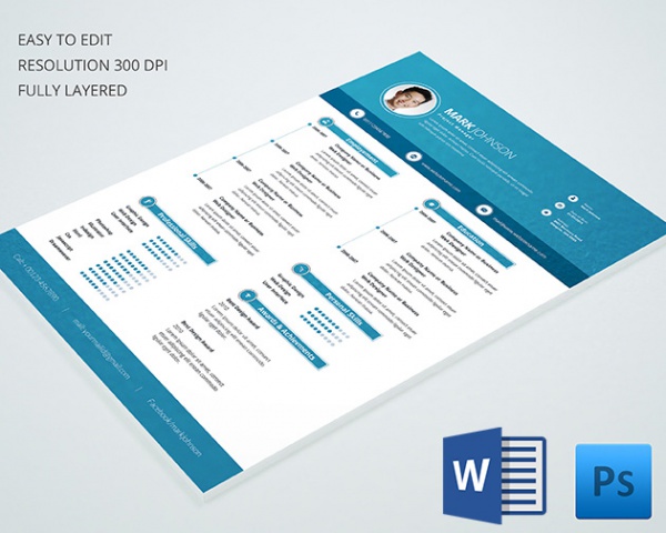 Project Manager Reume Template