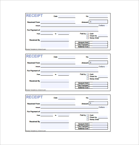 free receipt templates microsoft word