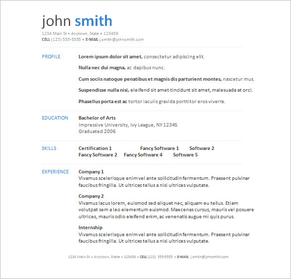 a successful resume template open office for job seeker