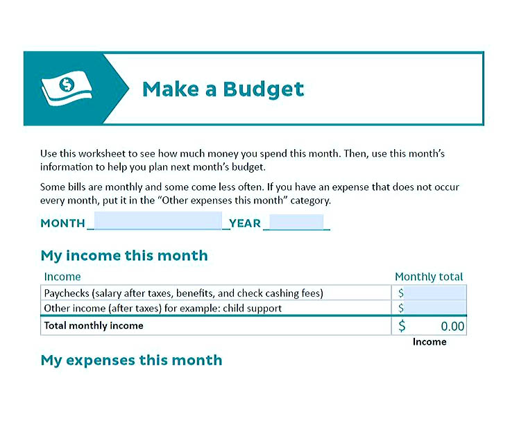 budget template building house