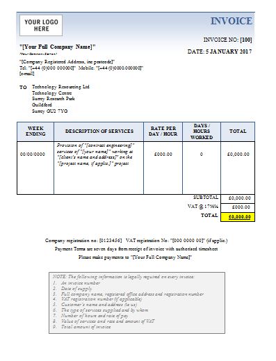 business invoice template free download
