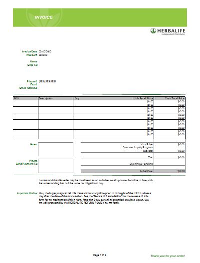 excel business invoice example