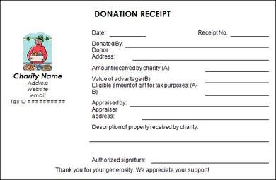 Non Profit Donation Receipt Template