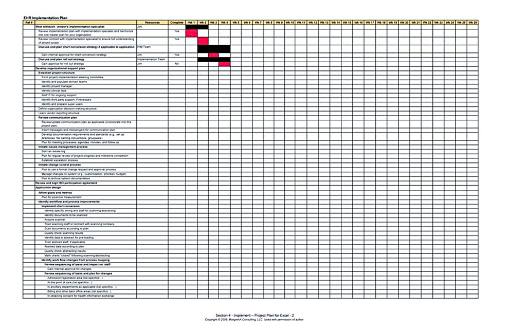 project plan action template