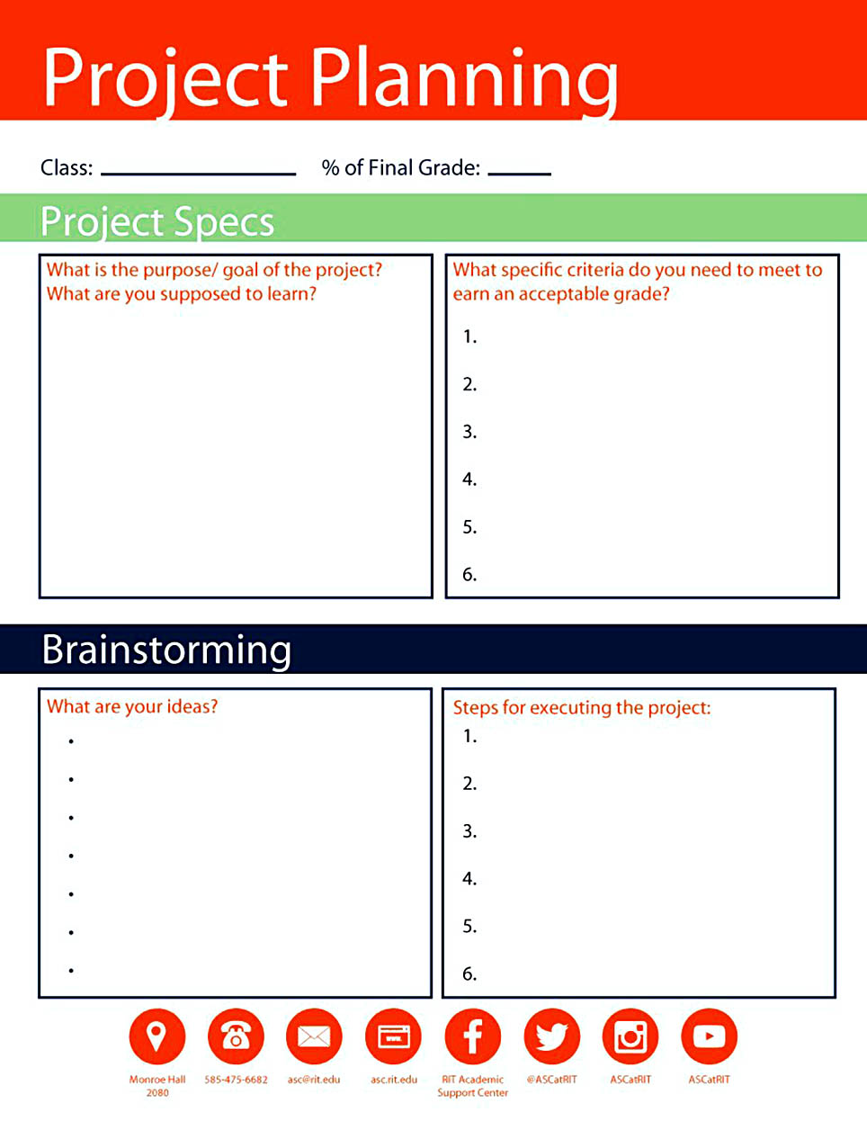 project plan template doc