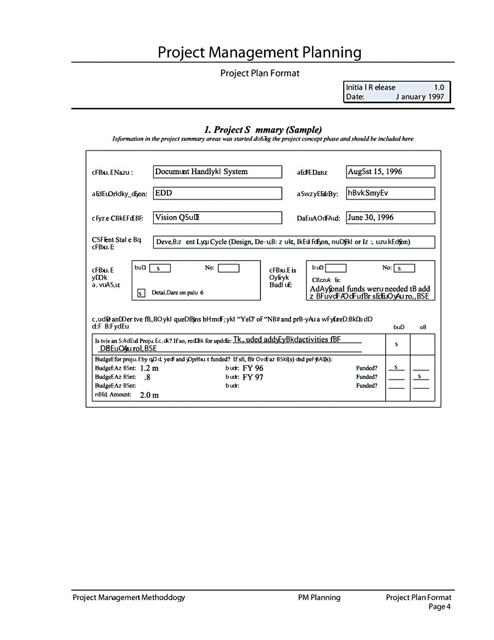 project plan template example