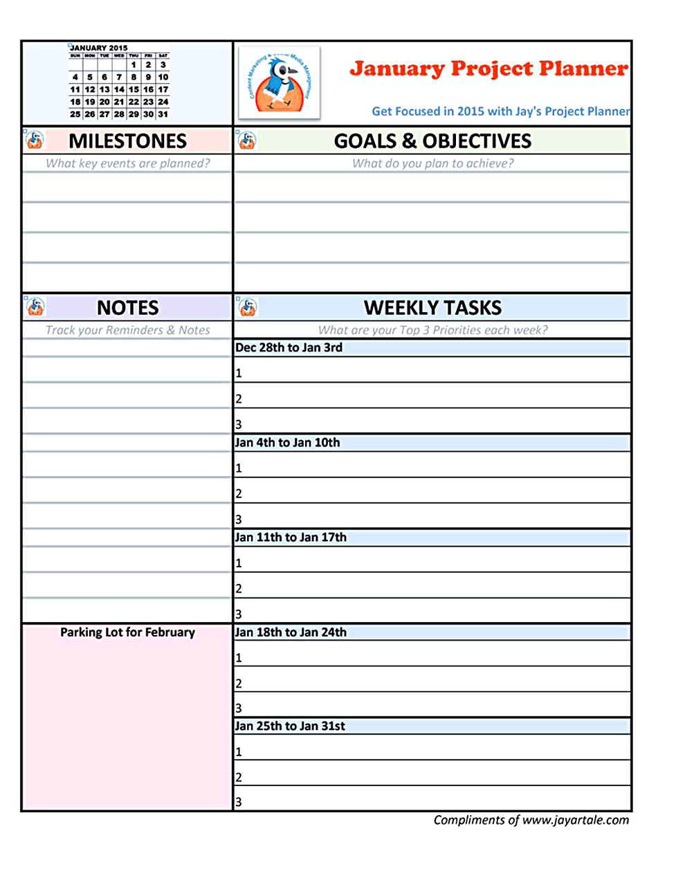 project plan template pdf