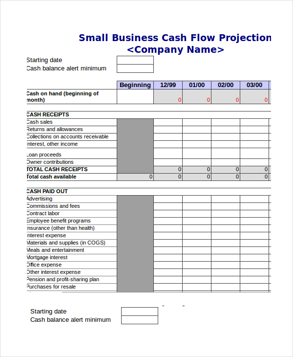 cash flow statement format pdf