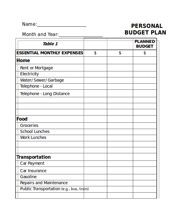 monthly income and expenditure account format in excel