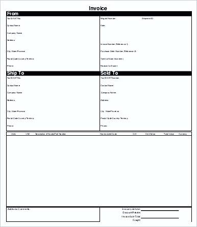 Free Printable Invoice templates in PDF