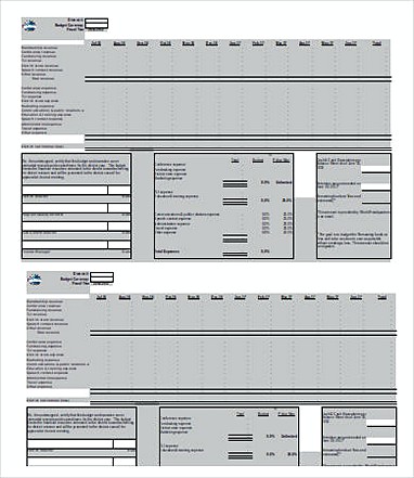Small Business Annual Budget Template