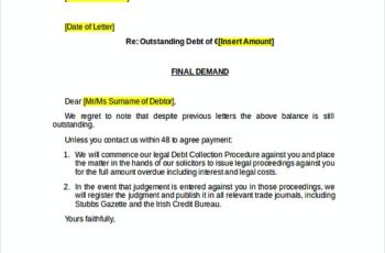 Strong Payment Reminder Letter
