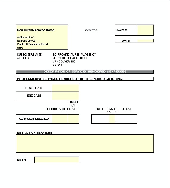 construction invoice templates excel