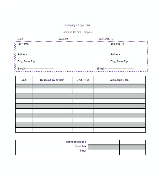 general invoice templates word