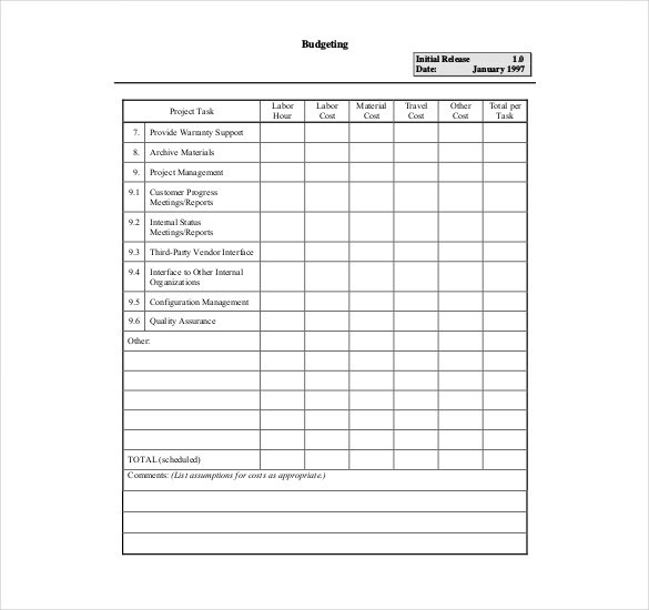 project budget tracker template File
