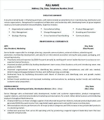 Best Product Manager Resume