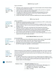 Production Manager Resume template