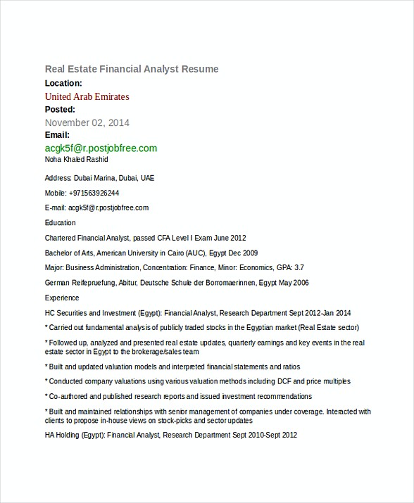 financial-analyst-resume