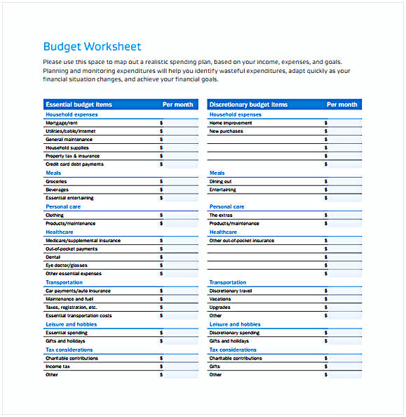 Monthly Budget Spreadsheet for a Company PDF Template