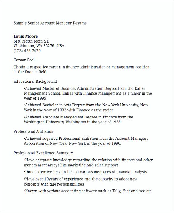 Senior Account Manager Resume3