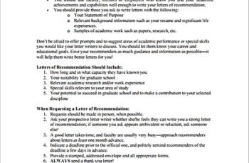 Sample Letter of Recommendation for Graduate SchoolFormat