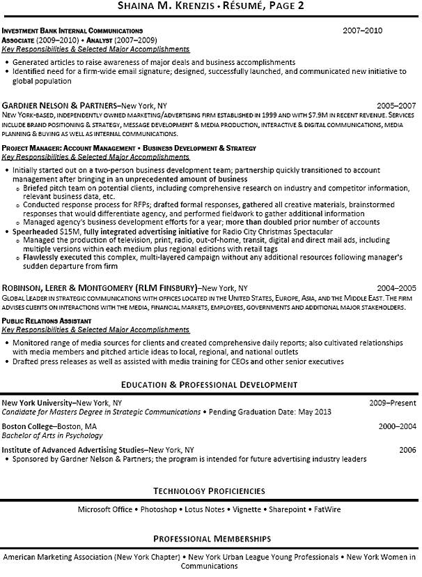 investment banking analyst resume templates