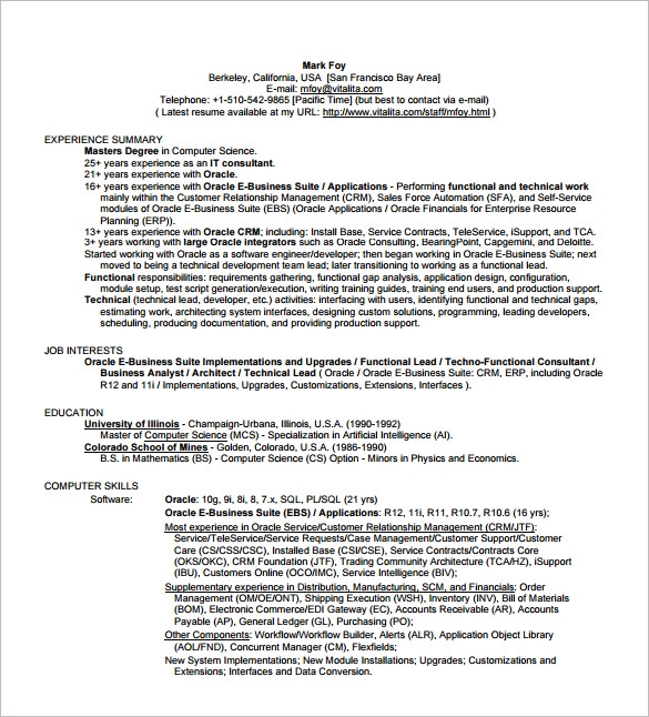 Technical Business Analyst Resume