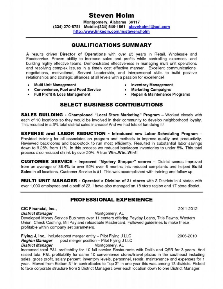 district-manager-resume