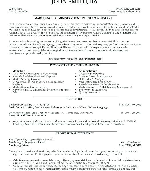payroll manager resume sample template