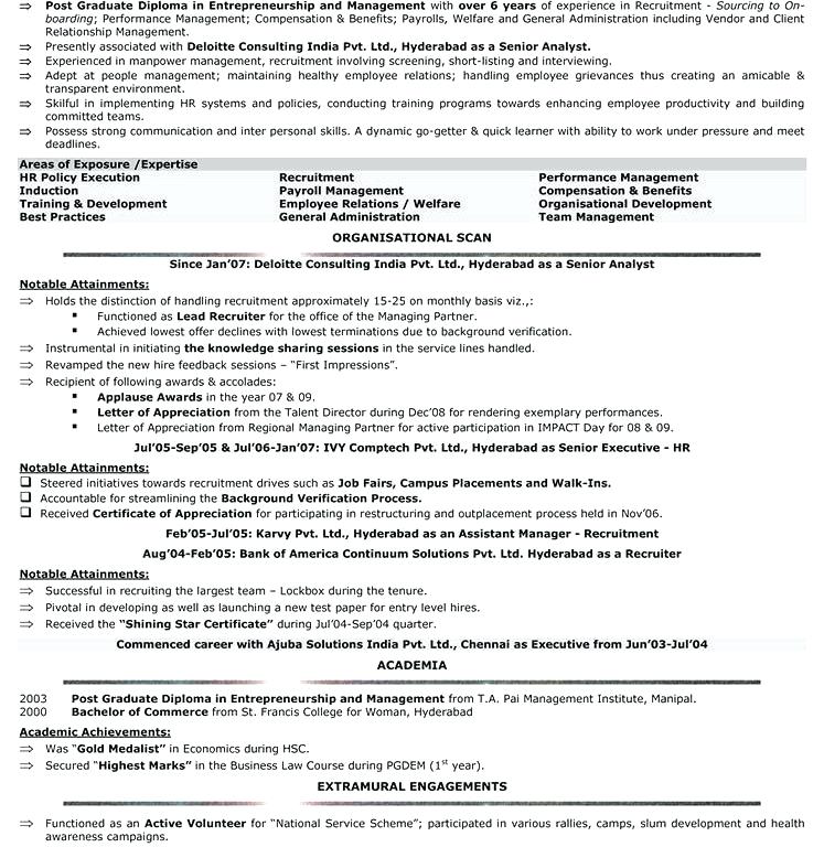 payroll manager resume template
