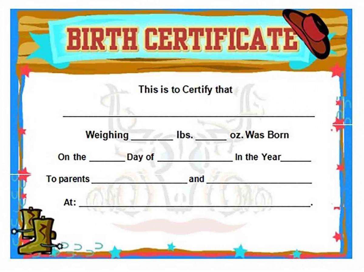 Cute Baby Boy Birth Certificates templates