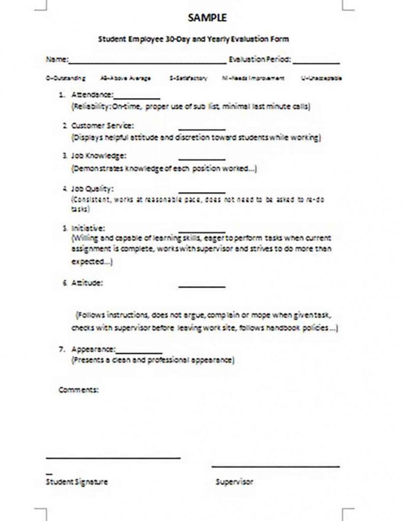 Employee Review Form And How You Get To Use It For Yours And Employees 