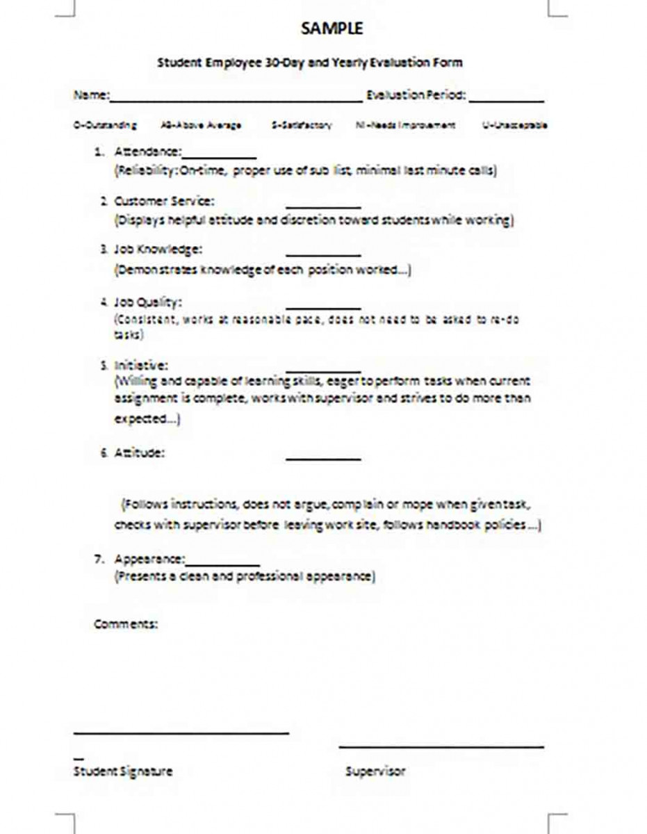 30 Day Review Template
