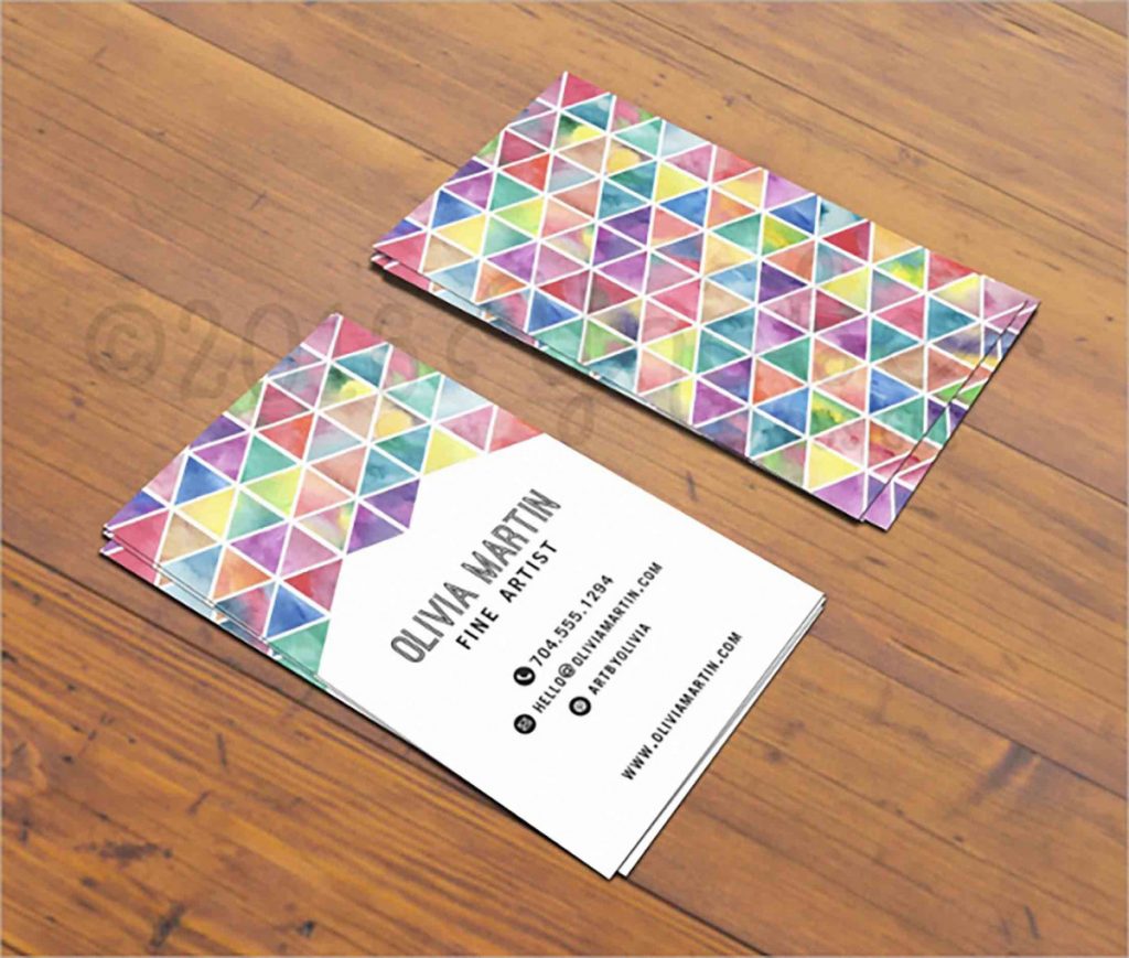 Artist Business Cards and how to make it interesting for the reader to read