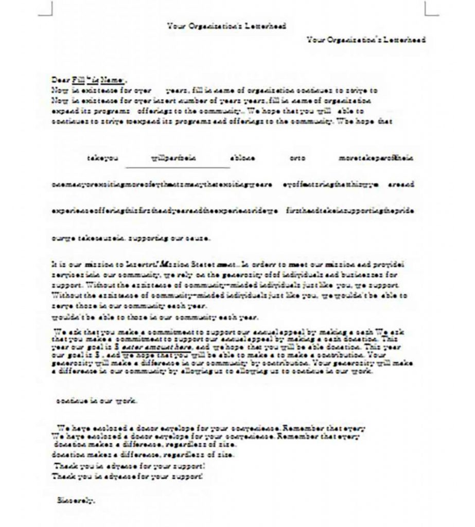 Donation Request Letter and how to make it better to read