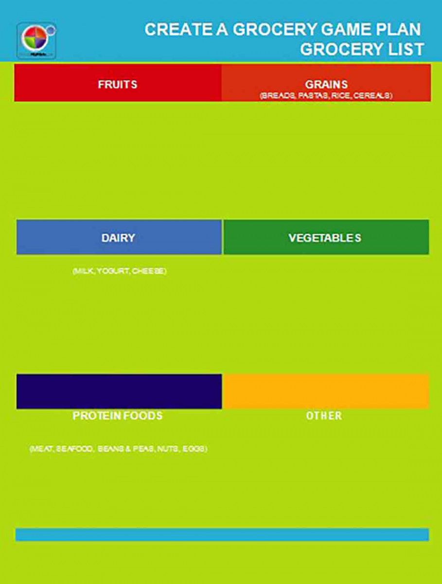 Game Plan Grocery List templates