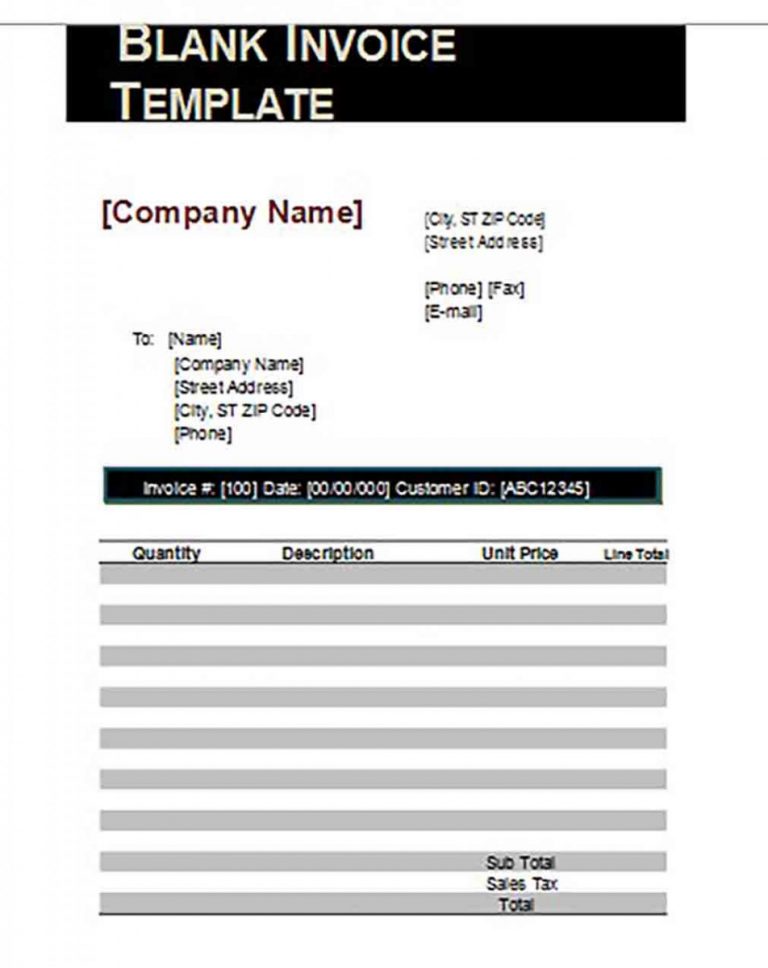 invoice template google docs