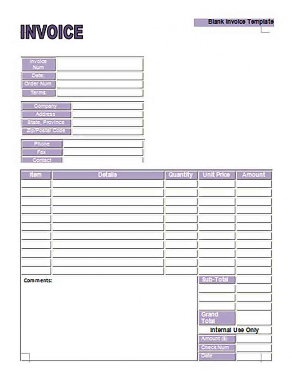 google free invoice template