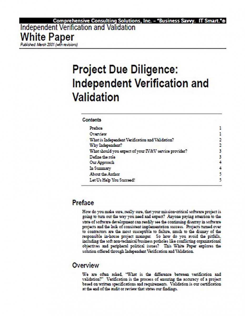 Independent Project White Paper