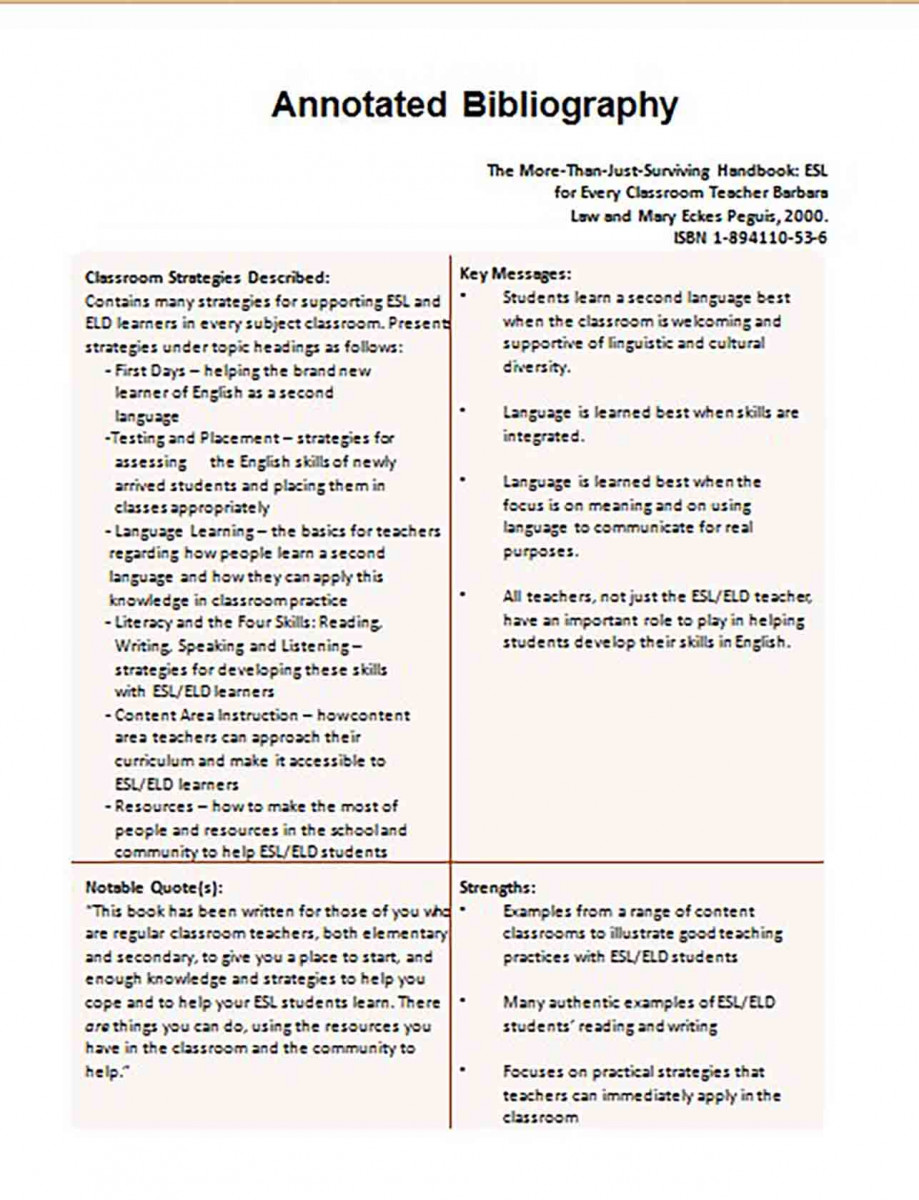 Informative Annotated Bibliography templates Example 7