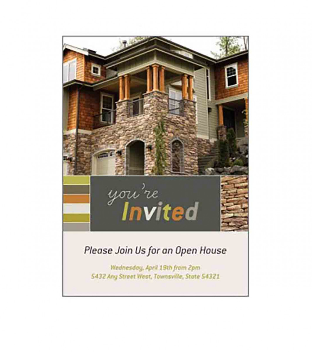 Open House Invitation in Microsoft Publisher